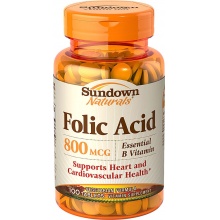 Витамины Sundown Naturals Folic Acid  800 mg 100 таблеток