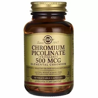  Solgar Chromium Picolinate 500 mcg 60 