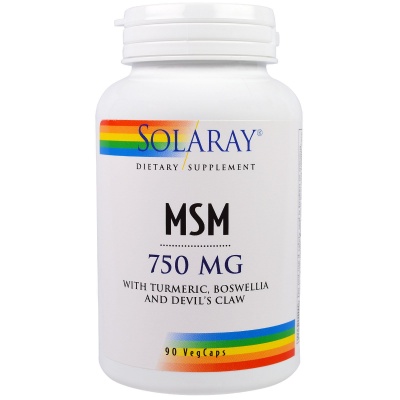 Хондропротектор Solaray MSM 750 мг 90 капсул