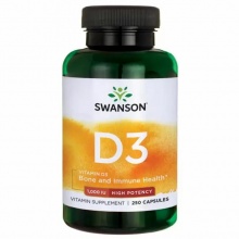  Swanson Vit D3 Hi-Pot  25 mcg 250 