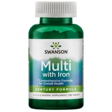 Витамины Swanson Multi W/Iron Century Formula 130 таблеток