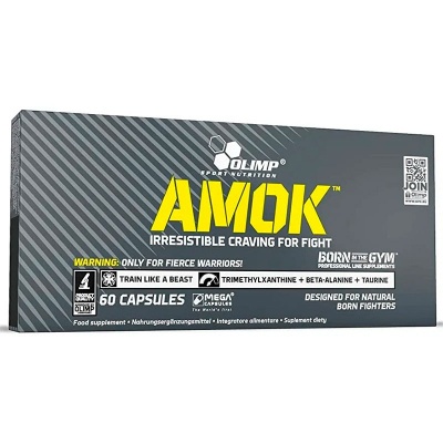 Предтренировочный комплекс Olimp Amok 60 капсул